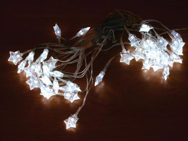 Actual product image Light Creations Novastarlight LED - 10 m - 40 stars - white - transparent cable - 24 V (10 m)
