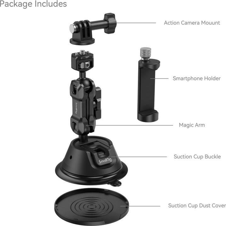 Actual product image SmallRig Suction Cup Mount SC-1K (Universal)