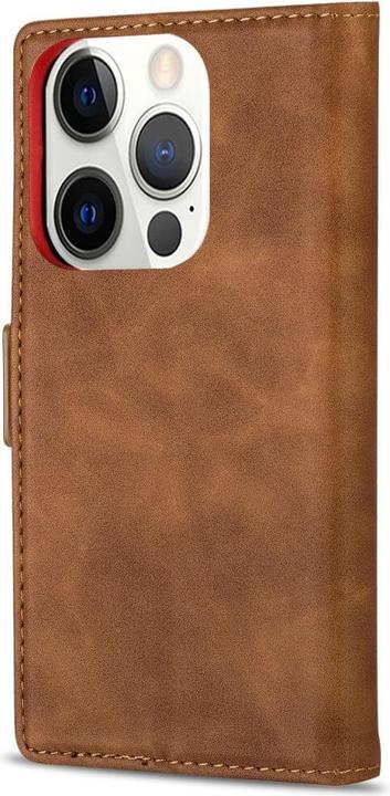 Actual product image N.Bekus iPhone 14 Pro Max - Flip Case Cover brown (Apple iPhone 14 Pro Max)