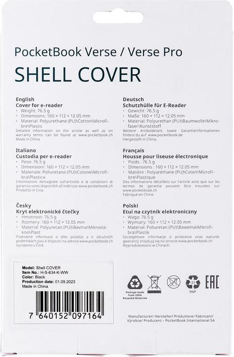 Image du produit PocketBook Shell (Versets, Verse Pro)