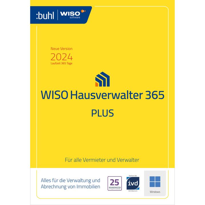 Produktbild Buhl Data Service Buhl Data WISO Hausverwalter 365 Plus Download Code (1 User, 12 Monate)