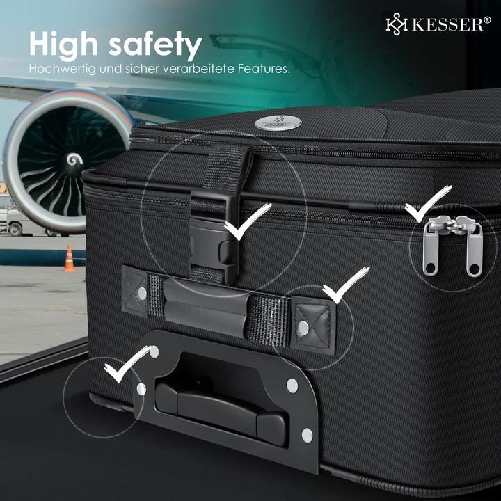 Immagine prodotto Kesser Set di valigie (60 l, Bagaglio a mano (fino a 50 litri), M (50 - 90l), L (90 - 115l))