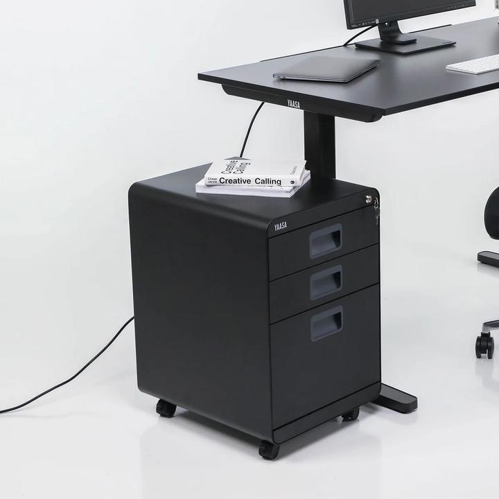 Actual product image Yaasa File Cabinet - Black