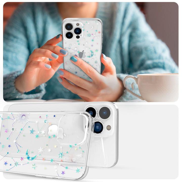 Produktbild Kingxbar Lucky Series iPhone 13 Pro case decorated with original Swarovski crystals transparent (Zod (Apple iPhone 13 Pro)