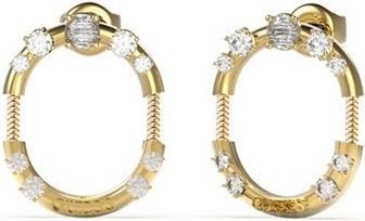 Guess - Zeitlose vergoldete Sonnenschliff-Ohrringe JUBE01402JWYGT