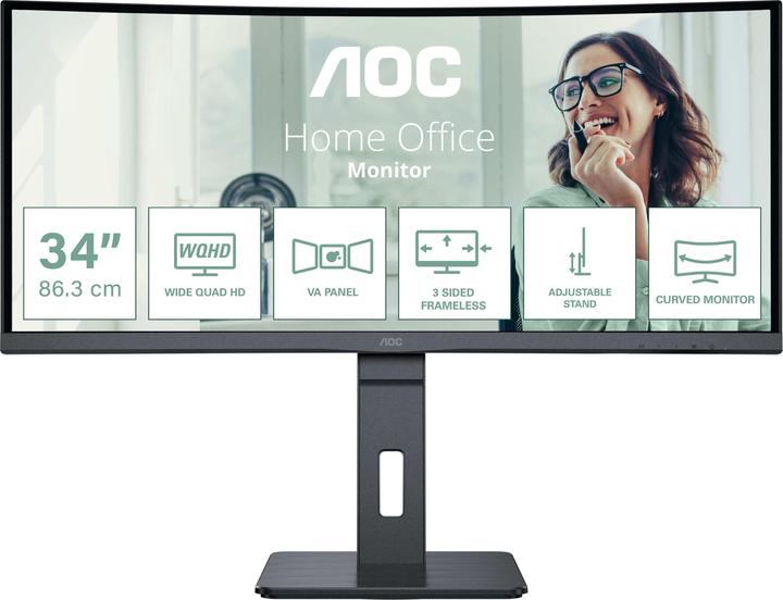 Produktbild AOC CU34P3CV (3440 x 1440 Pixel, 34")