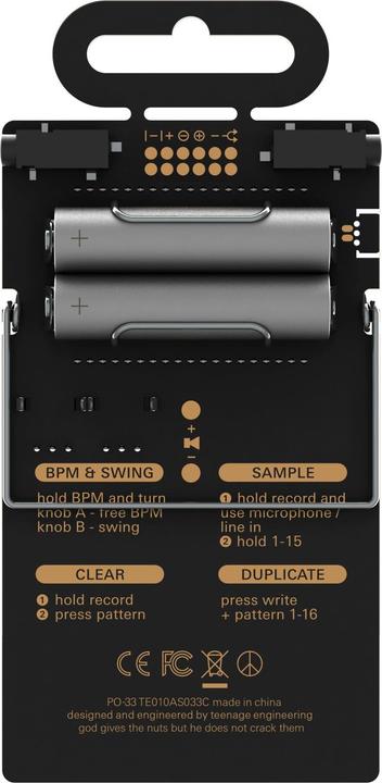 Actual product image Teenage Engineering Po-33 K.O.