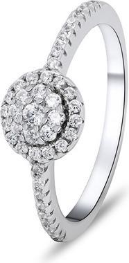 Image du produit Brilio Silver - Belle bague en argent avec zircons RI029W - Circuit : 58 mm (58)