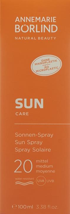 Actual product image Annemarie Börlind Sun Care (Sun spray, SPF 20, 100 ml, 140 g)
