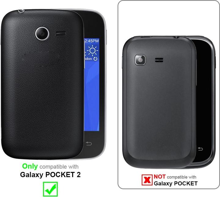 Actual product image Cadorabo Case for Samsung Galaxy POCKET 2 with belt clip (Samsung Galaxy Pocket 2)