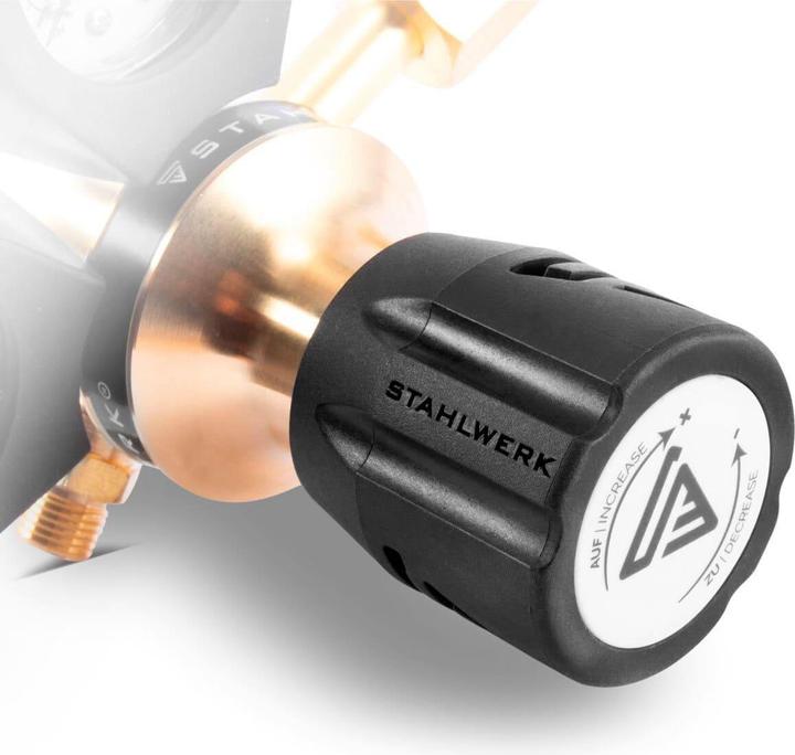 Actual product image Stahlwerk Pressure regulator ARGON CO2 Mixed gas shielding gas up to 315 bar Welding equipment