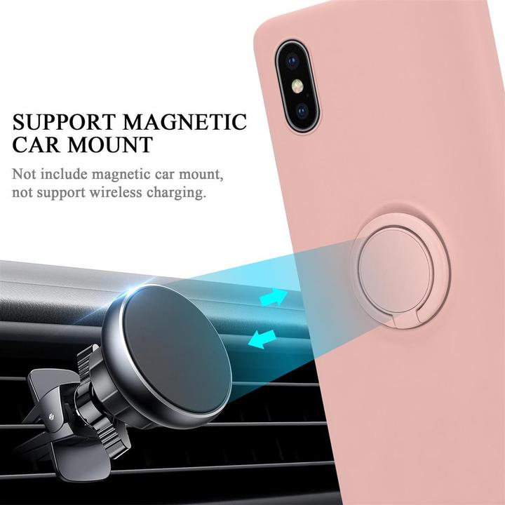 Actual product image Cadorabo TPU Liquid Ring Silicone Case Cover (Apple iPhone X)