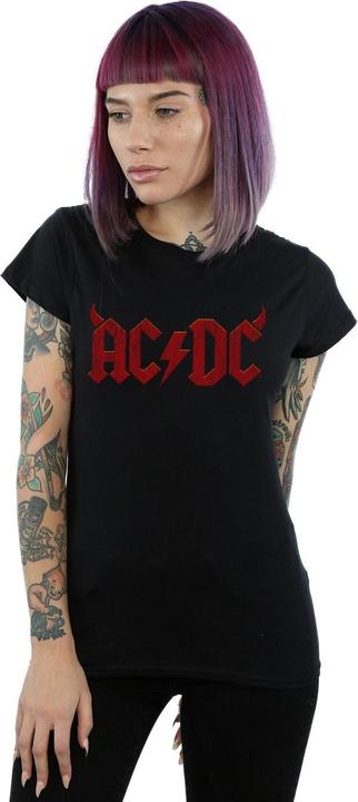 Image du produit AC/DC T-shirt en coton avec logo Horns Femme/Femme (S)