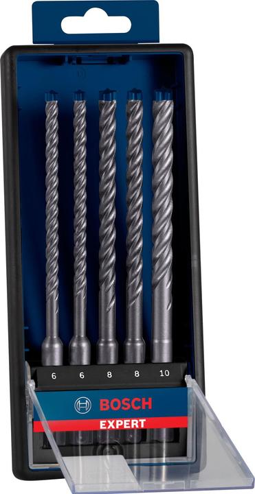 Produktbild Bosch Professional Zubehör EXPERT SDS plus-7X Hammerbohrer-Set, 6/6/8/8/10 mm, 5-tlg. (6.0 mm, 10.0 mm, Ø 8.0 mm)