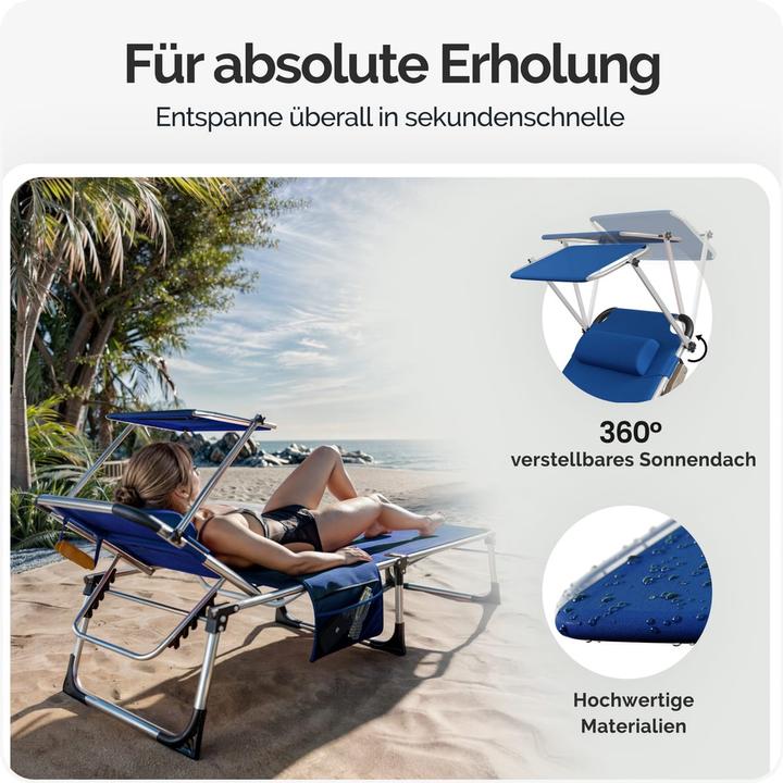 Produktbild Casaria Sonnenliege (210 cm)