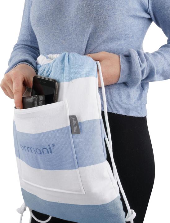 Image du produit Normani Serviette de bain avec fonction sac à dos (90 x 170 cm)