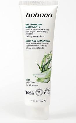 Image du produit Babaria Gel nettoyant matifiant pour peaux grasses/mélangées 150ml (Gel, 150 ml)