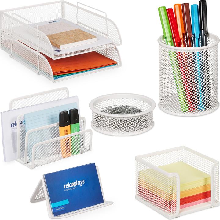 Actual product image Relaxdays Desk organiser set