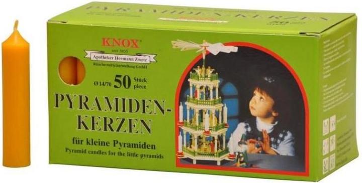 Knox 150033 - Pyramid candles 14/70 - natural 50 pcs. (50 pcs.)