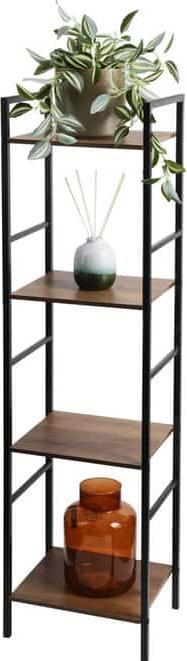 Produktbild Home&Styling Deko-Regal - schwarz/braun - ca. 29,5 x 23,5 x 106 cm