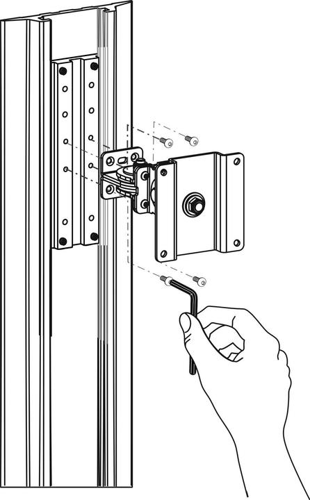 Image du produit Ergotron Kit de montage Bras LCD Rail profilé ALU (Mur)