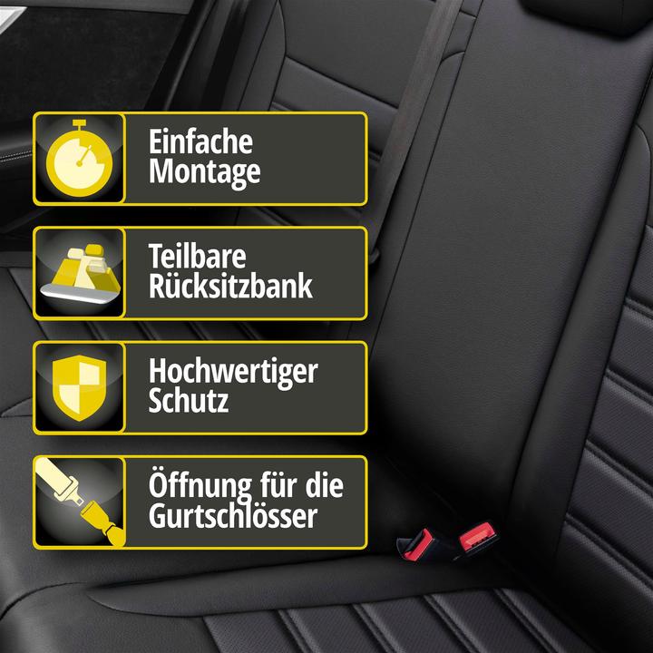 Produktbild Walser Sitzbezug für Opel Corsa D (S07) 07/2006-08/2014, 1 Rücksitzbankbezug