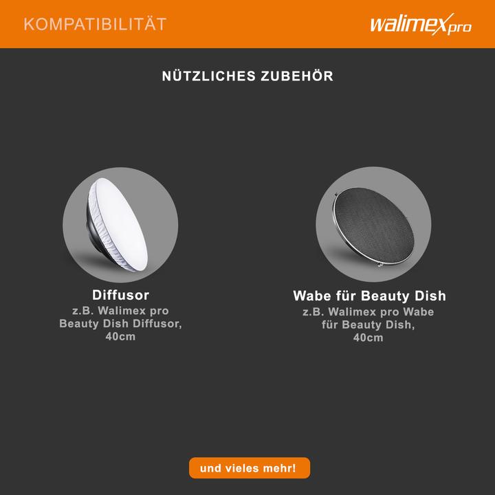 Actual product image Walimex pro Beauty Dish for & K 40cm (Beauty dish, 40 cm)