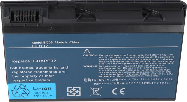 Image du produit Acer Batterie Aspire 5520 (6 cellules, 4400 mAh)