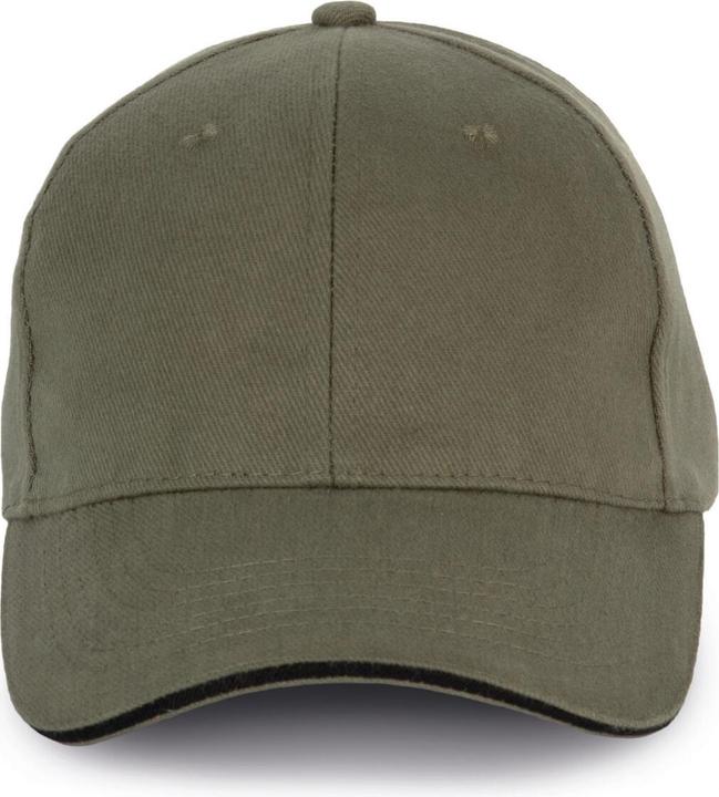 K-up Contrasting sandwich cap - 6 panels - organic cotton (One size)