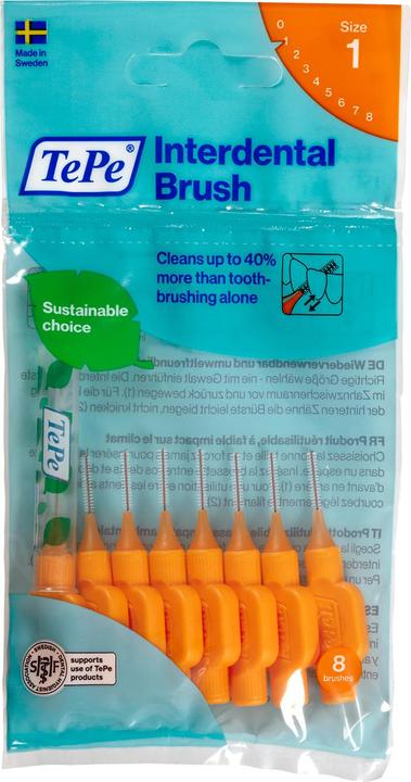 Actual product image TePe Interdentalbürsten Original Orange ISO 1 (8 x, 0.45 mm)