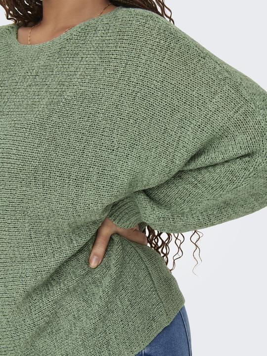 Immagine prodotto Only Maglia Fit Collo rotondo Plus Polsini a costine Pullover lavorato a maglia (M)