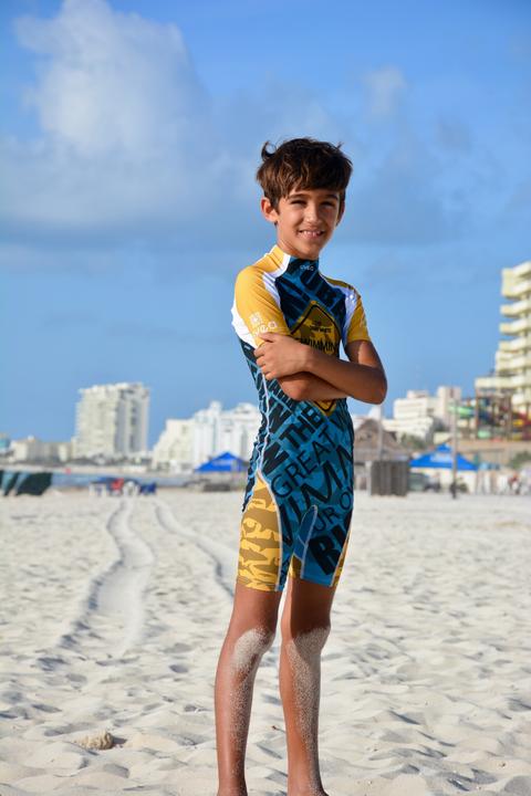 Actual product image Uvea Kids UPF 0 Swimsuit Manly Scareme (92, 94, 96, 98, 95 A)