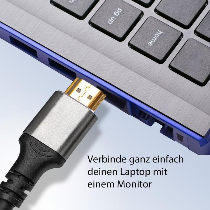 Actual product image Hermex HDMI to HDMI Cable 1m 4K UHD High Speed HDMI Connection Cable Flat Cable (1 m, HDMI)