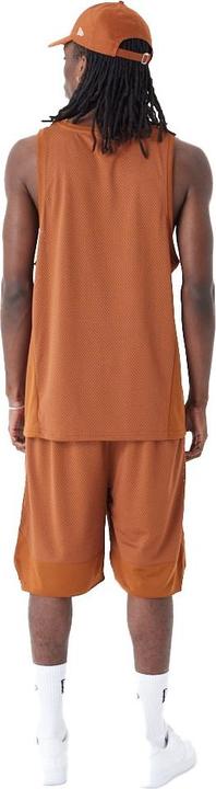 Actual product image New Era Poly Mesh Tank Top - BRAND LOGO earth brun (M)