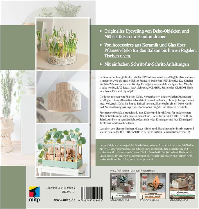 Actual product image IKEA-Hacks: Einzigartige Deko und Möbel gestalten (German, Luisa Ehlgötz, 2024)