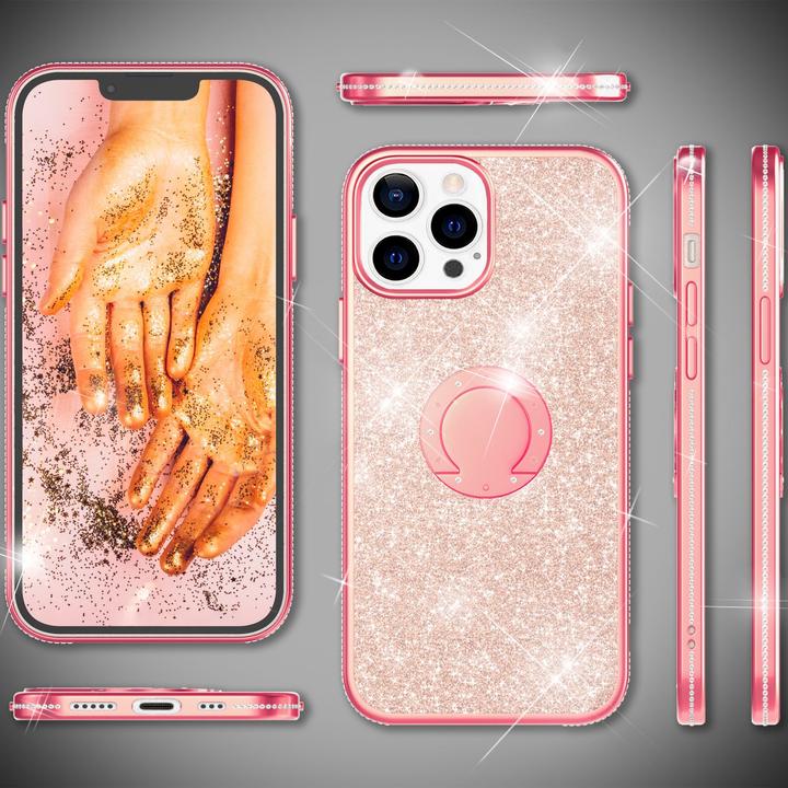 Immagine prodotto Nalia Anello Glitter Silicone Cover (Apple iPhone 13 Pro)