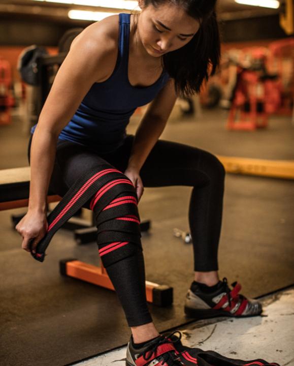 Actual product image Harbinger Red Line Knee Wraps