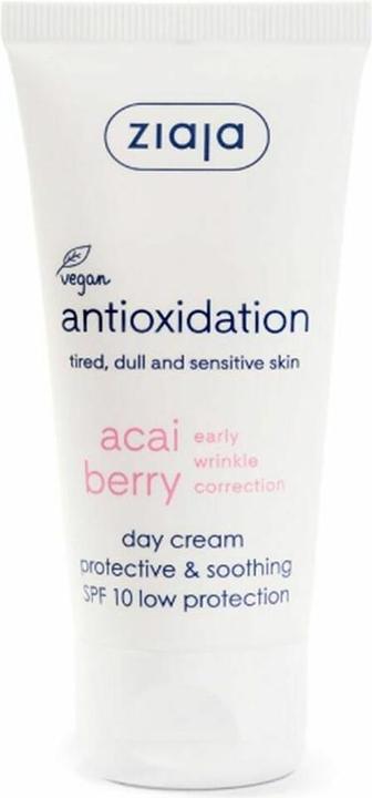 Ziaja Beruhigende Tagescreme Spf 10 Acai Berry Schützende Beruhigende Tagescreme 50 Ml (50 ml, Tagescreme)