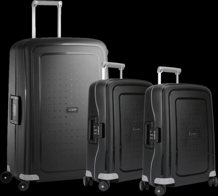 Samsonite S'cure Spinner 55+55+75 cm Black Kofferset (102 l)