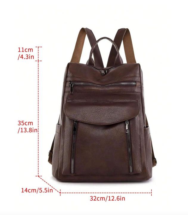 Produktbild Only-Bags.Store Casual Multifunktions-Frauen-Rucksack, All-Match-Reissverschluss Lagerung täglichen Rucksack