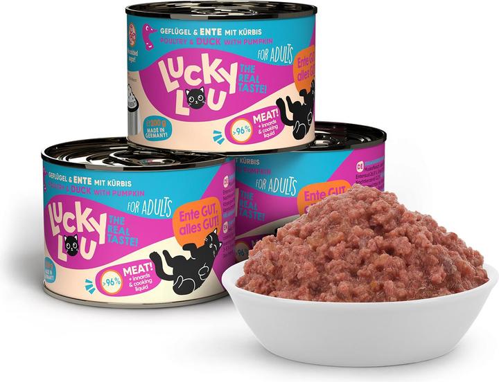 Actual product image Lucky Lou Cat wet food (Adult, 1 pcs., 244 g)