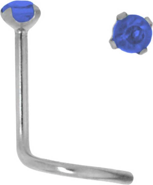 Produktbild Bijouteria Nasenpiercing (Chirurgenstahl 316L, Kristall)
