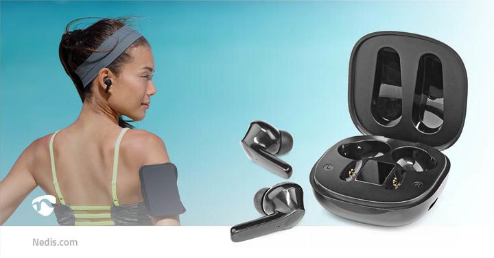 Produktbild Nedis Vollständig drahtlose Kopfhörer | Bluetooth® | max. Batteriespielzeit: 5 Std | Berührungssteue (ANC, 5 h, Kabellos)