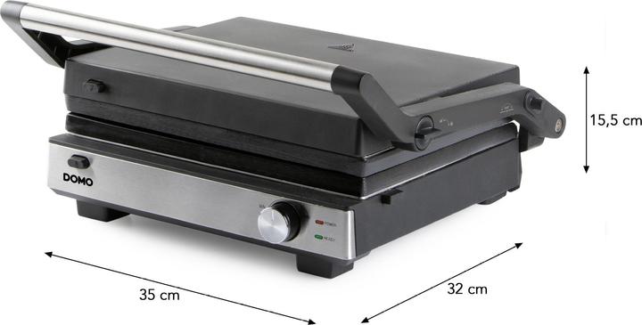 Image du produit Domo MULTIFUNKTIONALER KONTAKTGRILL 2-IN-1 Grill Schwarz