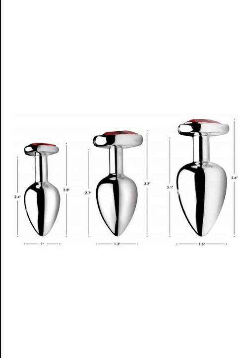Immagine prodotto XR Brands Set di plug anali Heart Gem