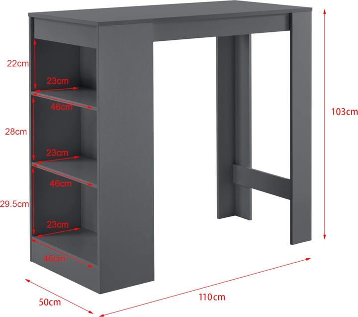 Actual product image En.Casa Kouvola (110 x 50 x 103 cm)