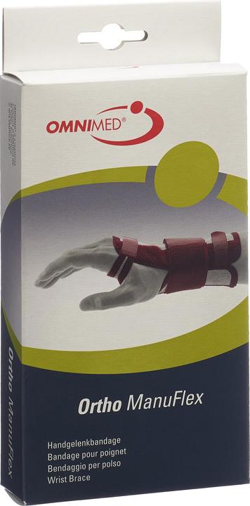 Omnimed Ortho Manu Flex Handgelenk-Bandage links schwarz (M)