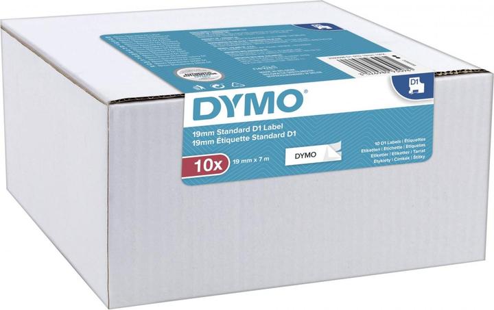 Produktbild Dymo 1x10 D1 Schriftband 19mmx7m auf (1.90 cm, Weiss)