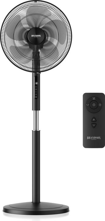 Produktbild Brandson Standventilator, Fernbedienung, DC, leise, energiesparend, Oszillation, Timer, 43 cm Ø, 12 Stufen (59 dB)