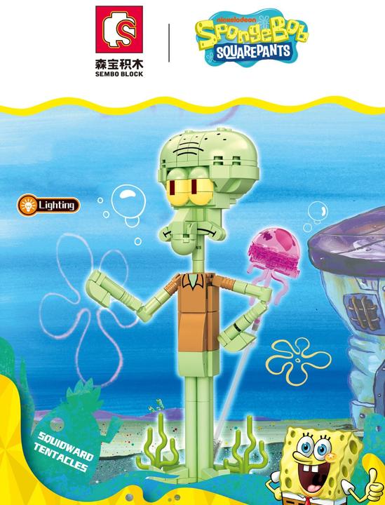 Immagine prodotto Sembo SpongeBob - Tentacoli di Taddeo con luce notturna